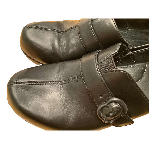 DANSKO BLACK LEATHER SLIP ON SHOES EU 39 US 8.5-9 - Picture 9 of 10